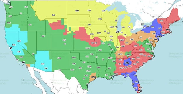 NFL Week 1 TV coverage map: Almost everyone gets 49ers/Cowboys - Revenge of  the Birds