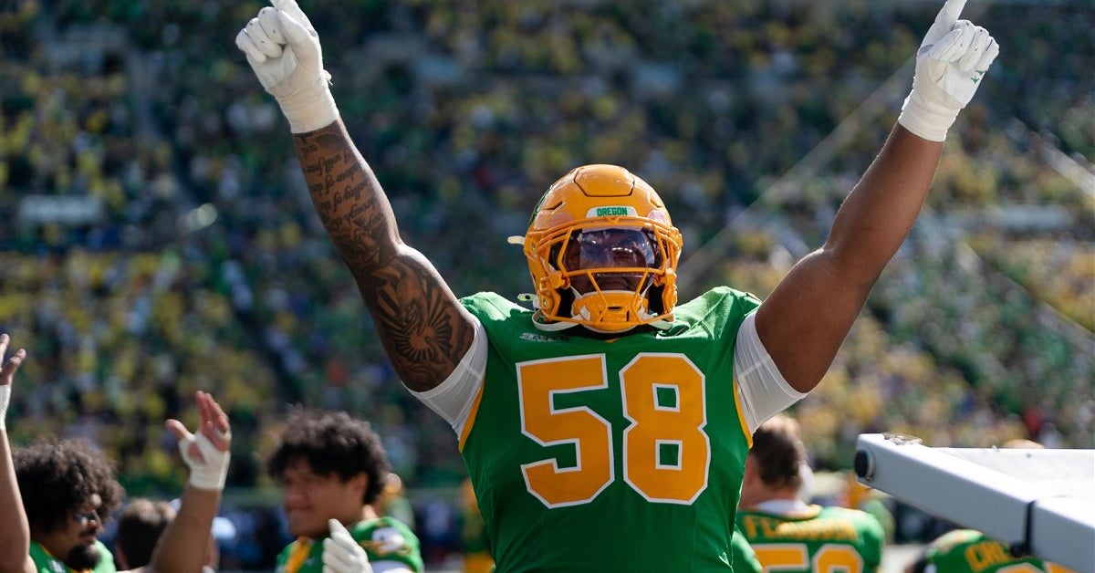 Ziyare Addison has embraced the process and the grind to become Oregon's left tackle