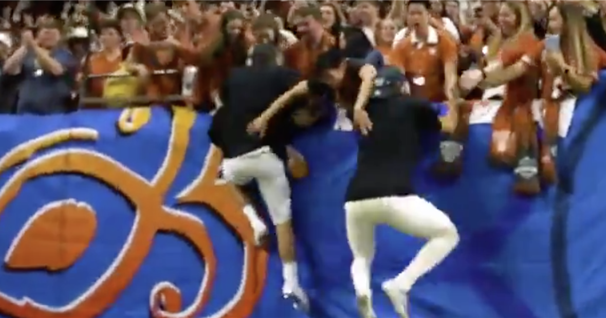 Raw look at onfield celebration after Texas' Sugar Bowl win