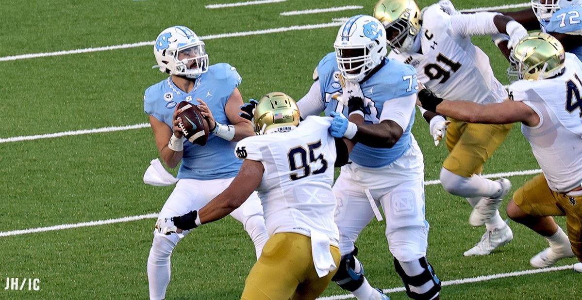 Game Time & TV Set for UNC vs. Notre Dame