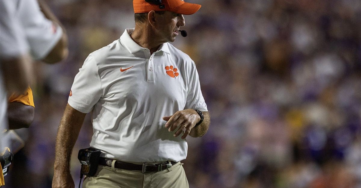 Dabo Swinney on Clemson's 41-point loss in Baton Rouge: 'We got our a** kicked'