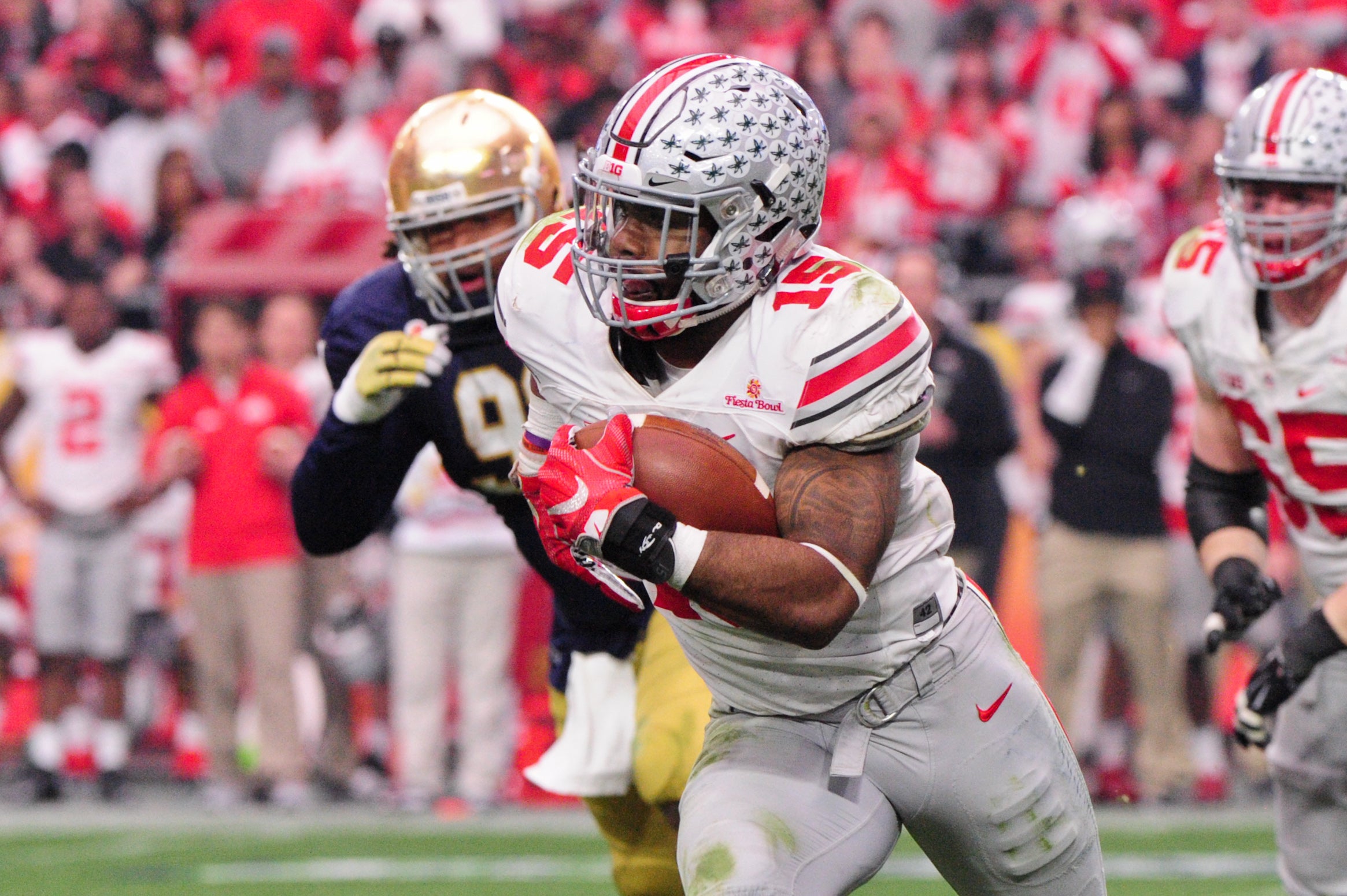 Ohio State notebook  Ezekiel Elliott shows off hurdling skill