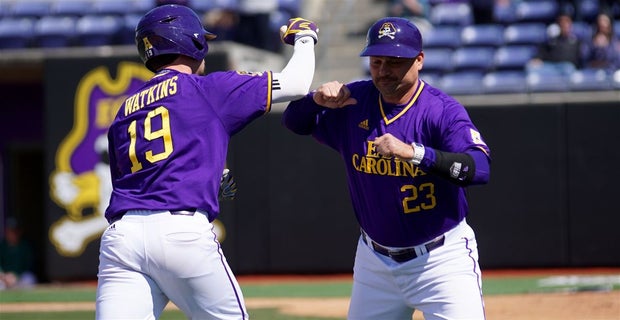 Custom NCAA Baseball Jersey ECU Pirates Name and Number College Purple