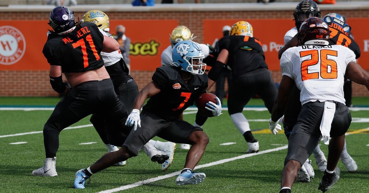 Video: UNC's Michael Carter Flashes in Senior Bowl