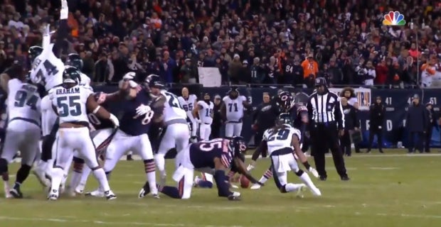 Replay Shows Cody Parkey S Missed Kick Was Possibly Tipped