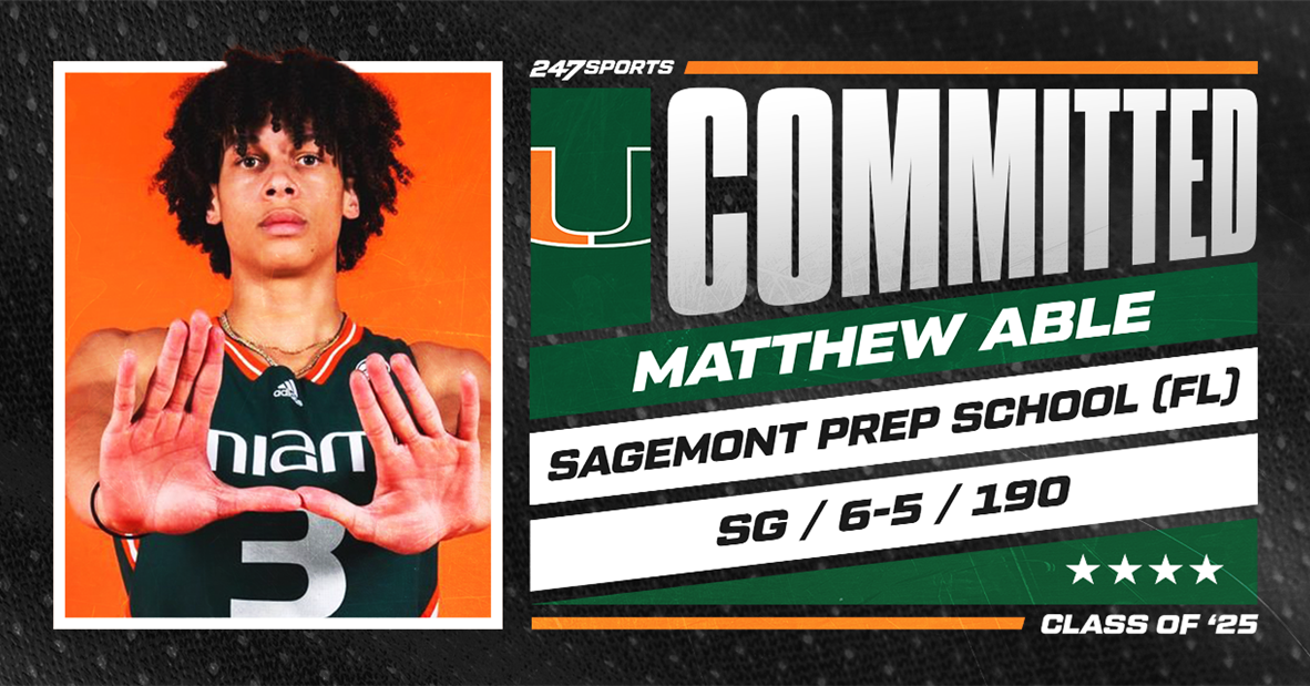 Miami Basketball Lands 4-Star Guard Matthew Able