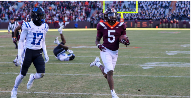 Virginia Techs Raheem Blackshear Named Accs Running Back Of The Week