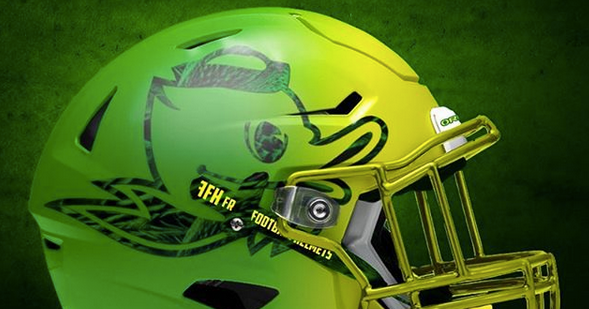 Raiders helmet with black facemask College football alternate helmet concepts