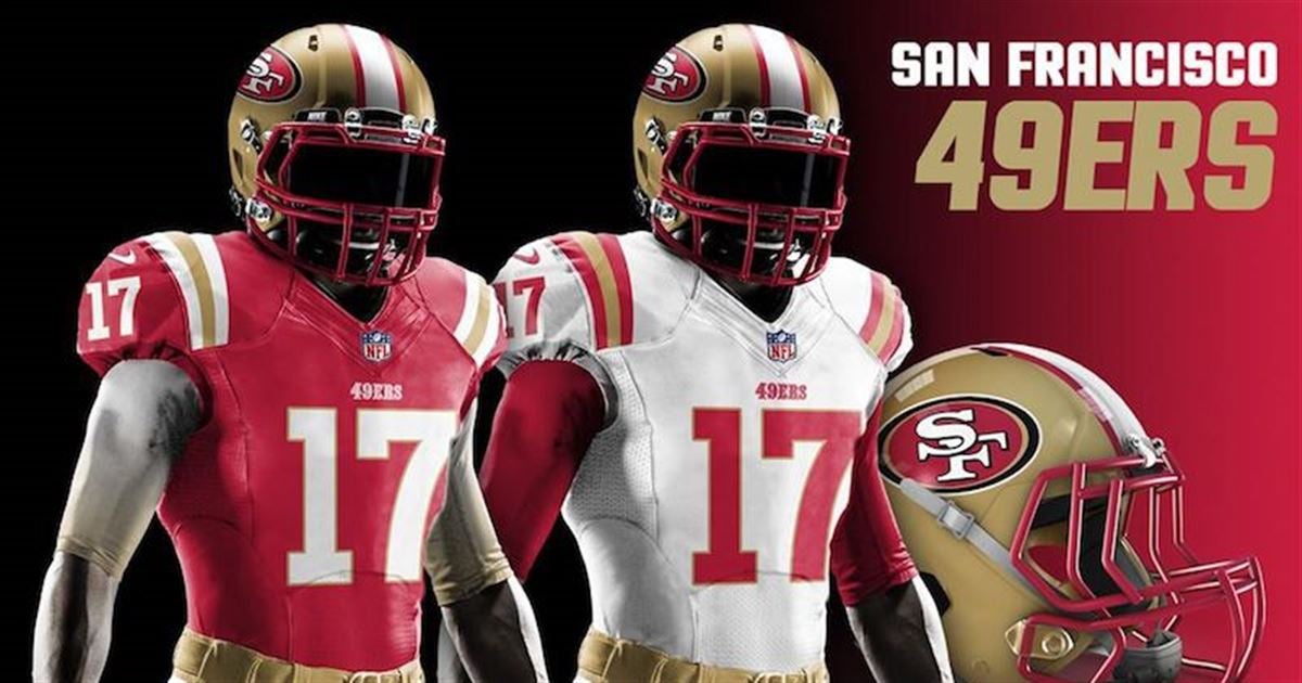 Redesigned uniforms for all 32 NFL teams in 2018