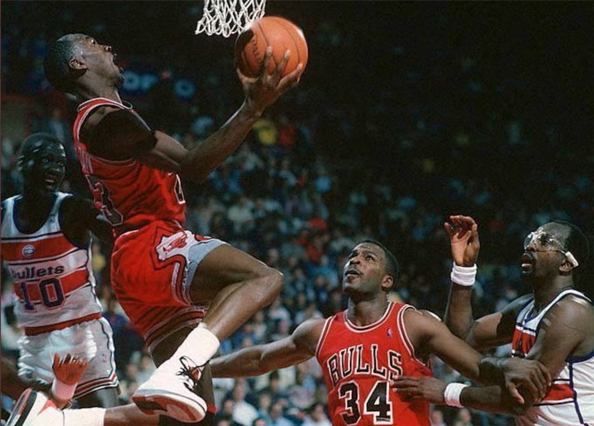 Michael Jordan Asked The Manufacturer Of NBA Uniforms To Make Shorts Longer  So He Could Hold On To Them When He Was Out Of Breath - Fadeaway World