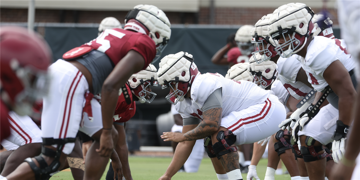 Saban sees improvement from first-team O-line in scrimmage No. 1