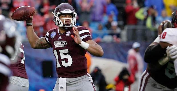 Mississippi State quarterback Dak Prescott is 'questionable' for