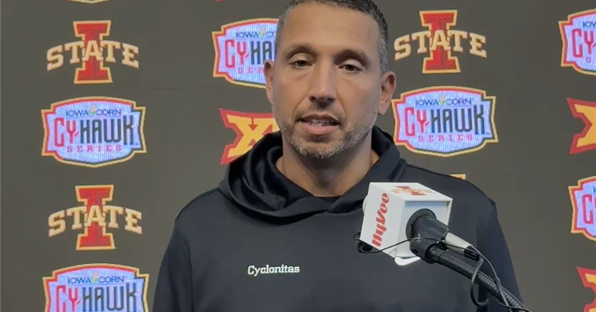 Coach Quotes: Matt Campbell on the magnitude of the Cy-Hawk rivalry ...