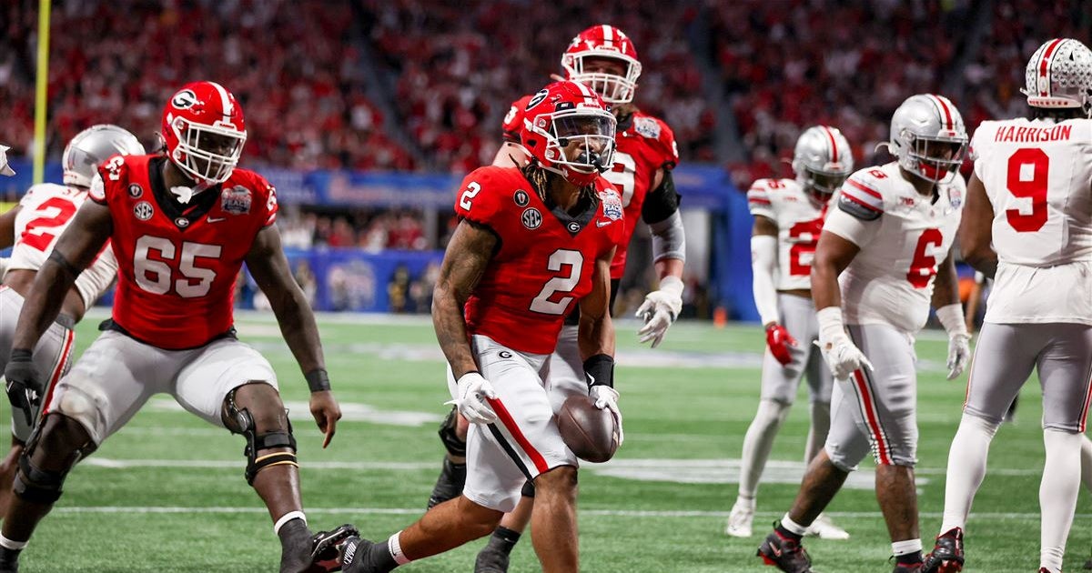 Georgia Wild Peach Bowl wins over Ohio State in a late touchdown 1 image