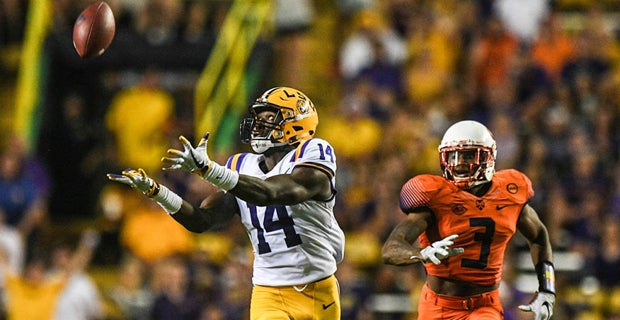 Drake Davis kicked off LSU's team