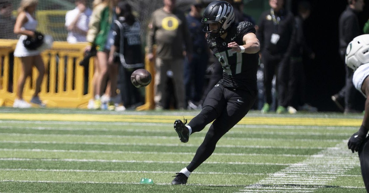 The state of Oregon special teams following the conclusion of spring