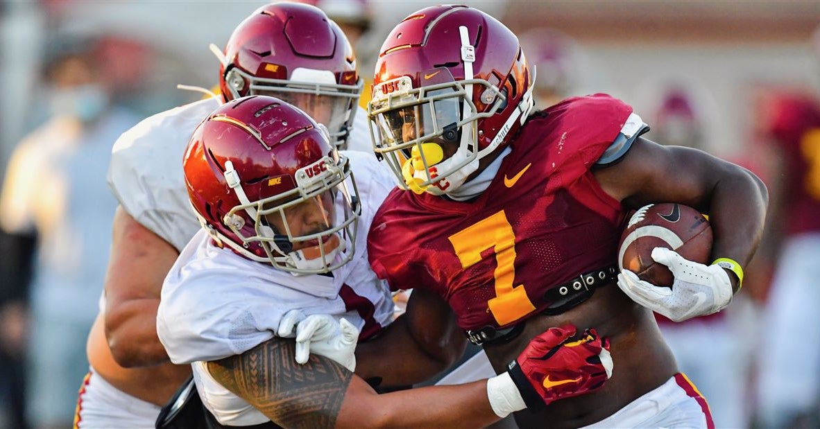USC senior RB Stephen Carr showing off physical running in 2020