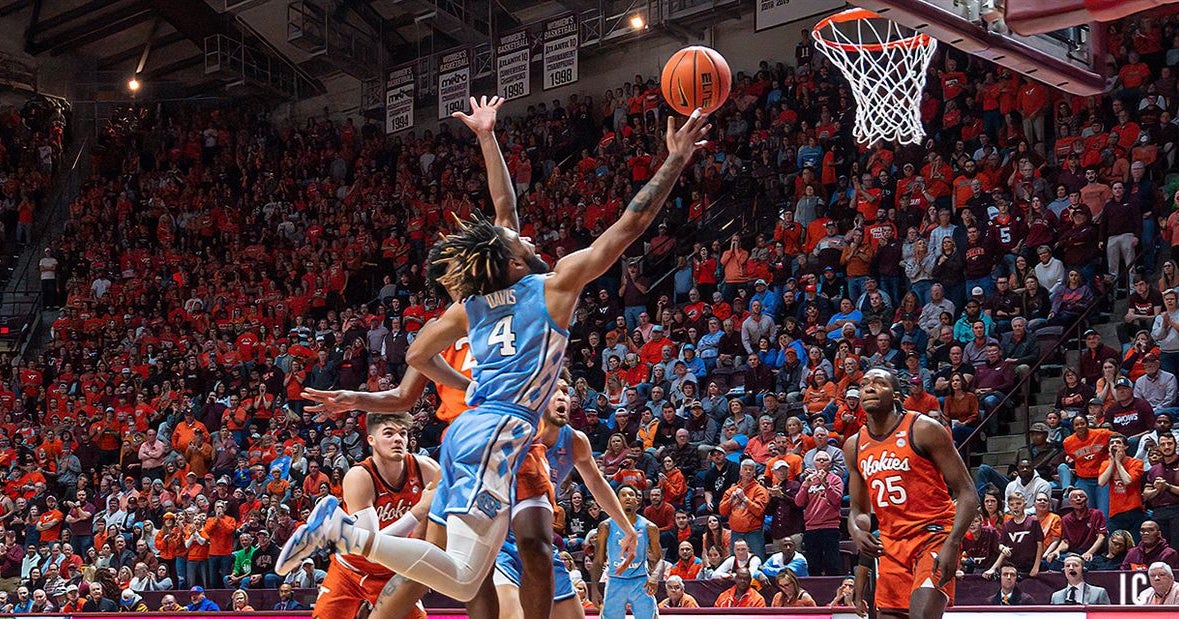 UNC Men's Basketball Falls At Virginia Tech, 80-72, In Fourth Straight Loss