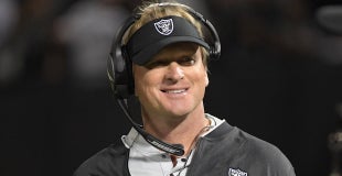 Gruden talks strong play of Chris Warren, Connor Cook after win Gruden talks strong play of Chris Warren, Connor Cook after win