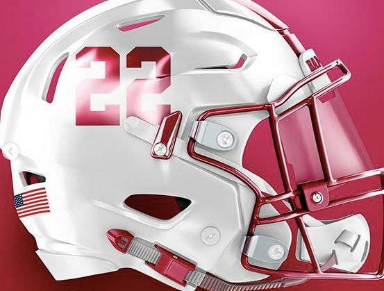 alabama football white helmets