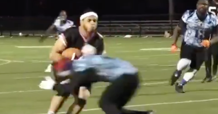 WATCH: Pro football league with no helmets or pads