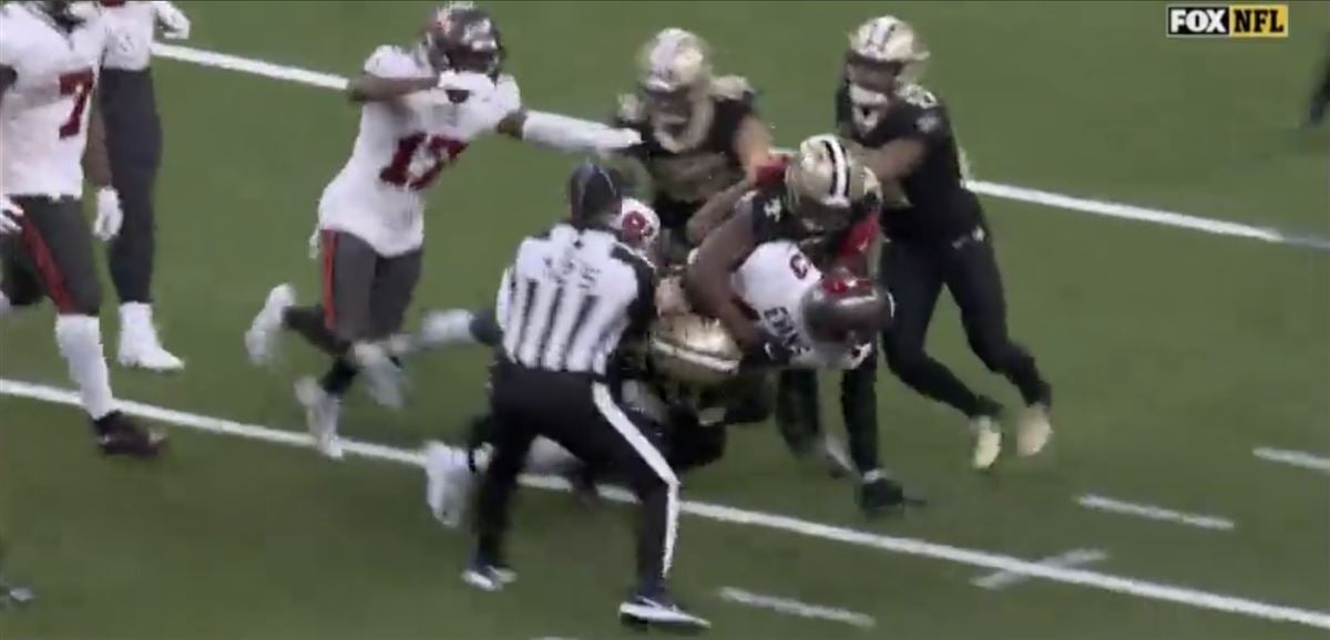 Benches clearing Saints-Bucs brawl involving Tom Brady leads to