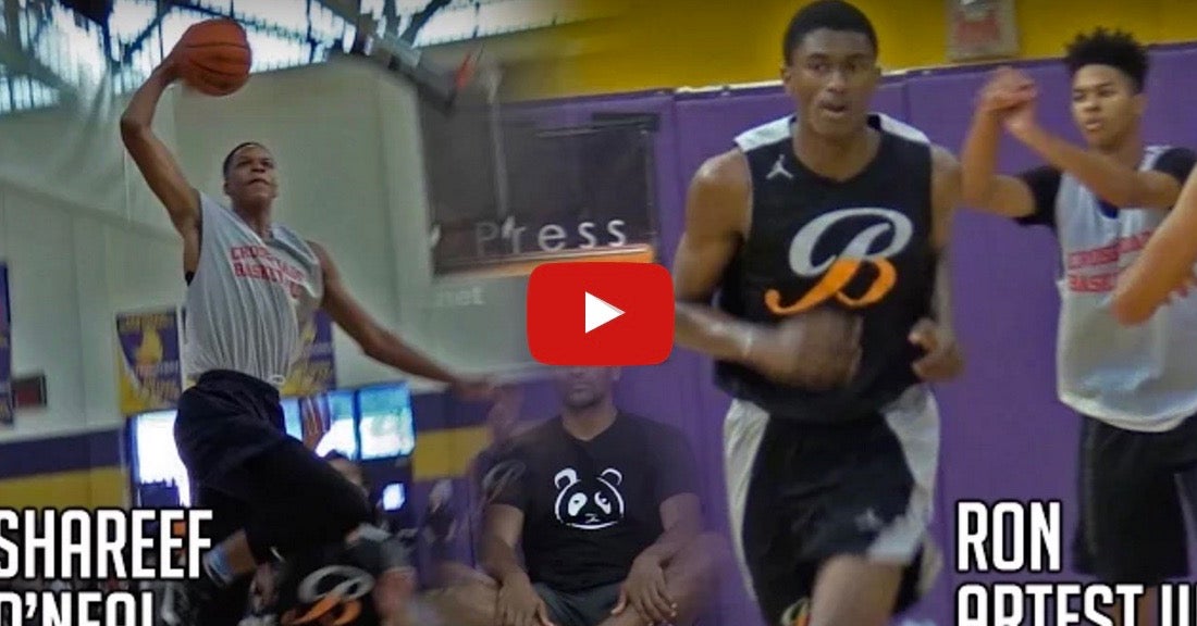 WATCH NBA players' sons square off in high school game