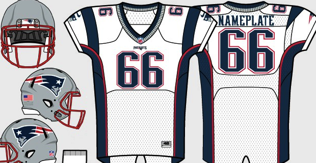 patriots road white jersey