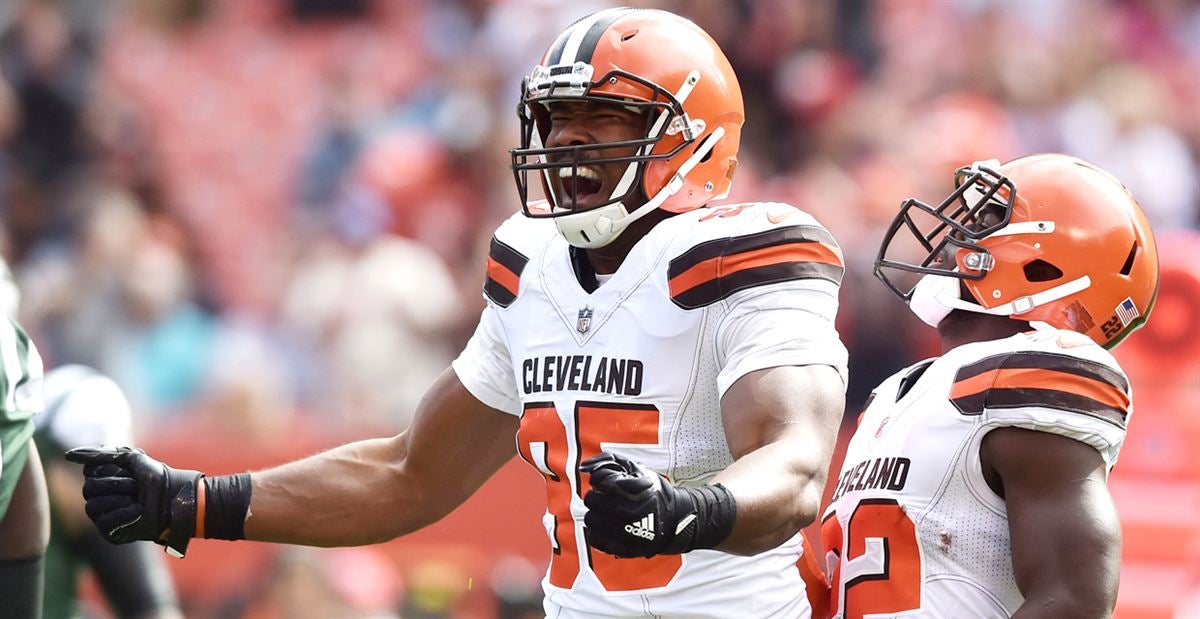 Myles Garrett on sharing the field with 'dog' T.J. Watt, his crossover  dribble, and bouncing around the D-line 