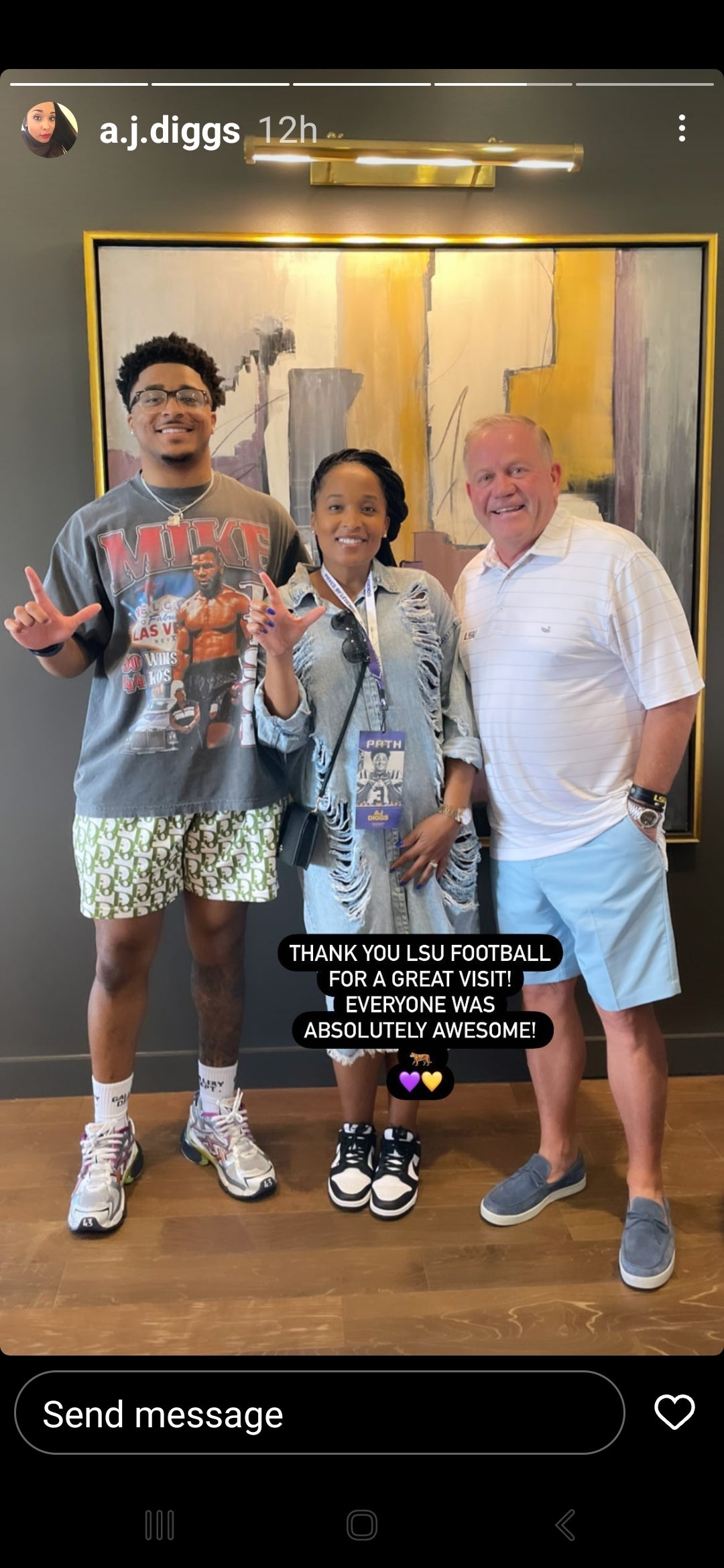 Diggs photo at LSU