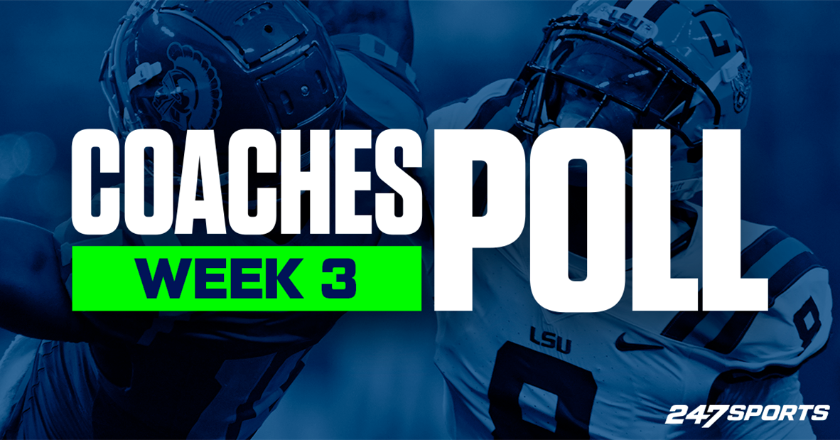 College football Coaches Poll Top 25 rankings see Michigan, Notre Dame fall after upsets entering Week 3