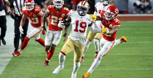 WATCH: Deebo Samuel makes Super Bowl history with big run