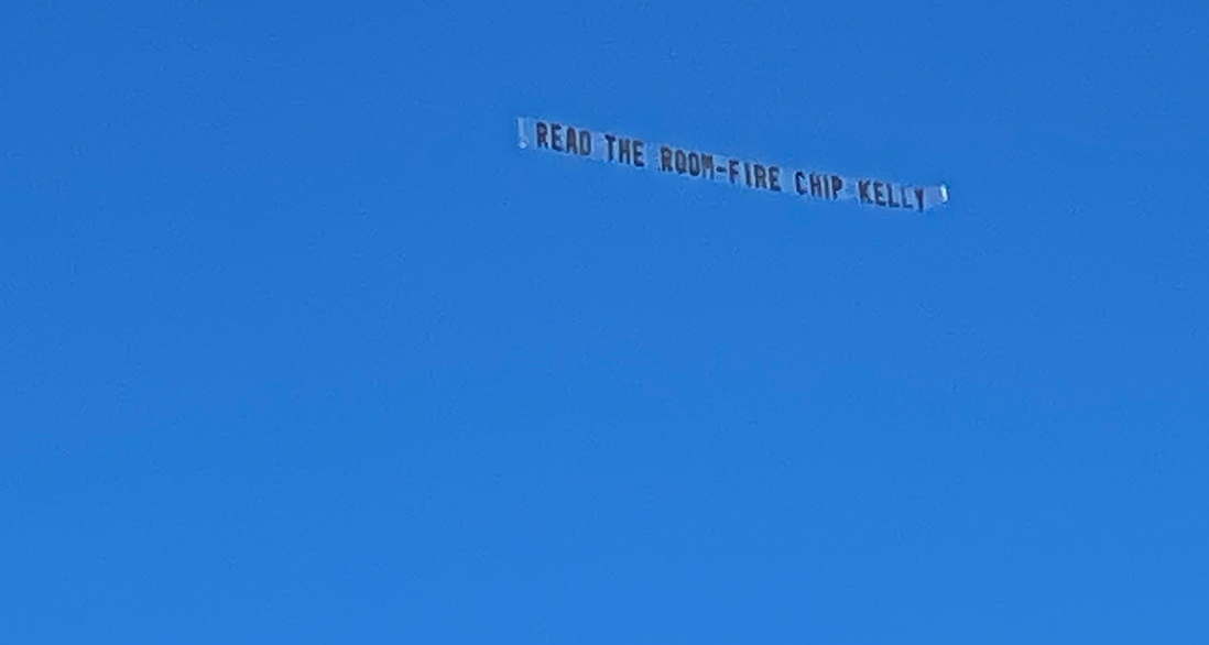 "Fire Chip Kelly" Banner Flies Over UCLA Tuesday Morning