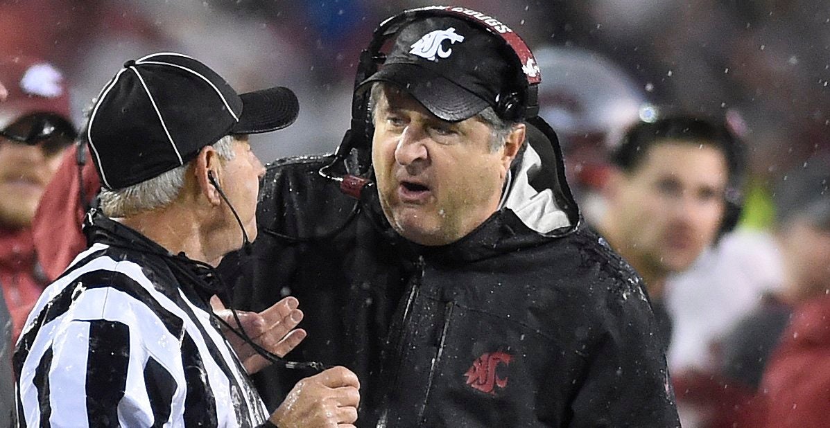 Mike Leach with a WSU first AFCA National Coach of the Year