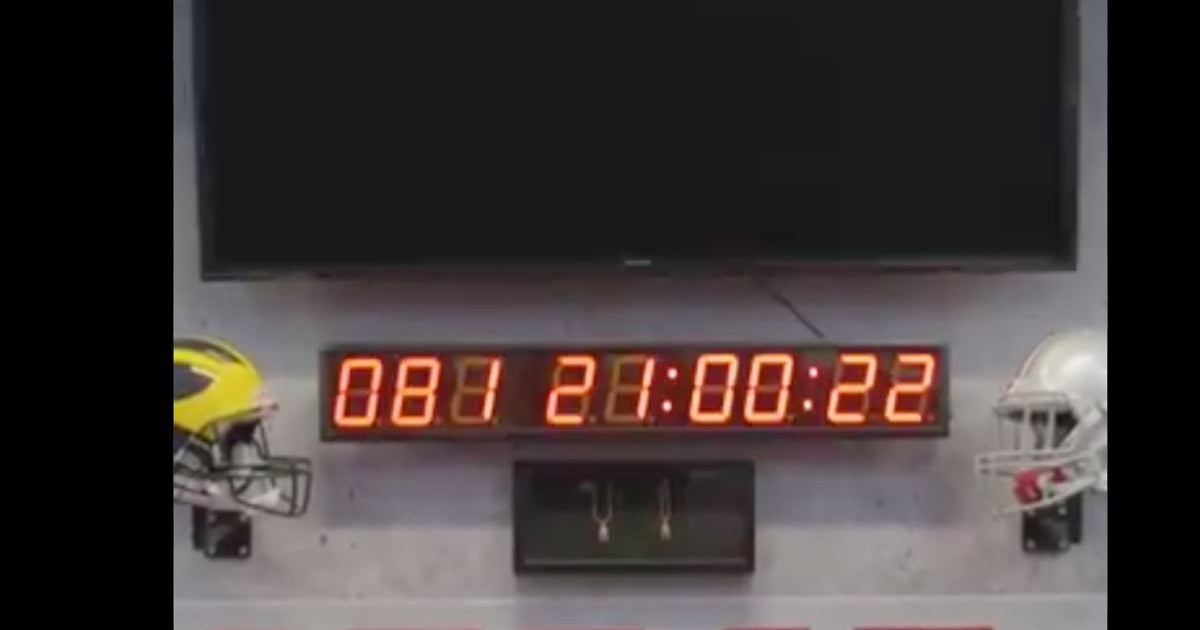 WATCH Ohio State starts clock on rivalry game against Michigan