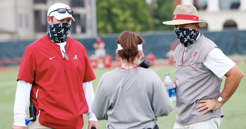 Saban Only Difference In Pandemic Practices Is Bank Robber Mask