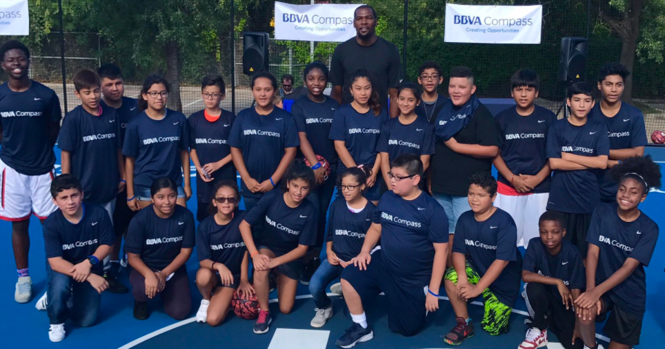 Kevin Durant surprises kids at local basketball camp