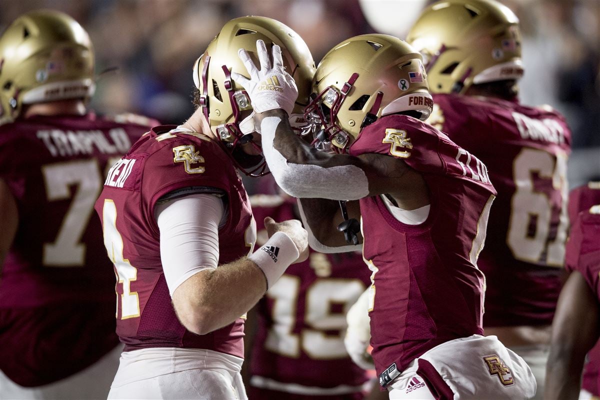 Boston College defensive end Harold Landry (7) during the NCAA college  football game between Boston College