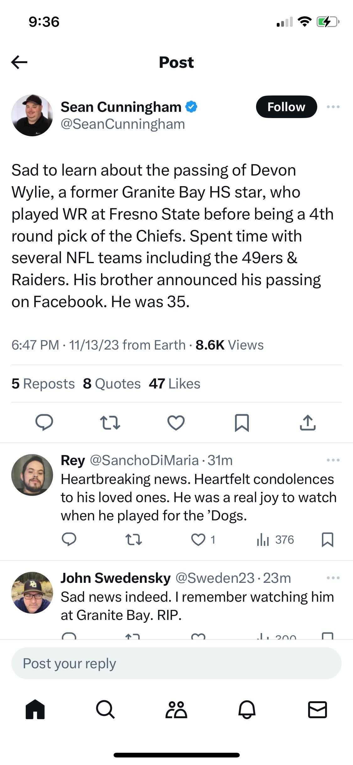 Remembering former Fresno State WR Devon Wylie; dead at 35