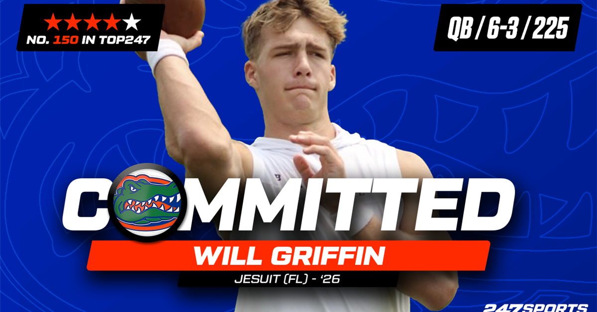 Gators land commitment from 2026 Top247 QB Will Griffin