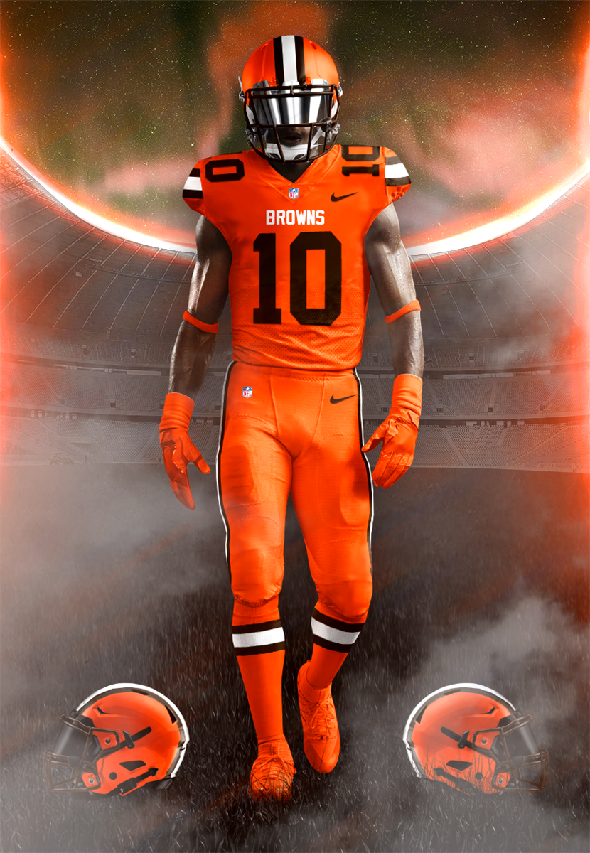 browns color rush jersey 2018