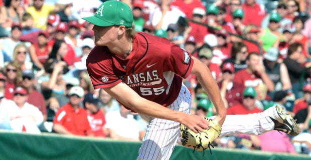 BA Prospect Focus at the College World Series with Arkansas' Ryne Stanek 