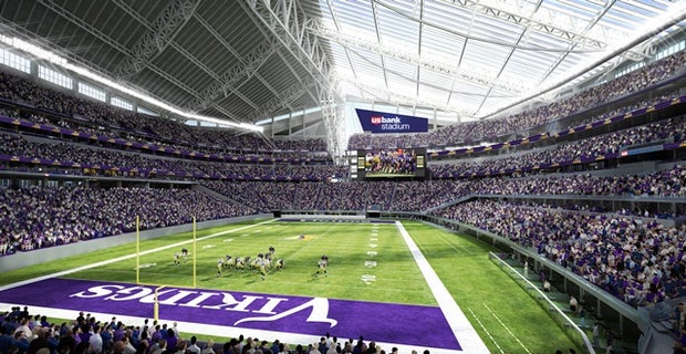 vikings stadium super bowl