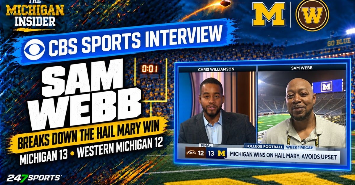 Sam Webb joins CBS Sports to dissect Michigan’s miraculous Hail Mary win over WMU; Lingering issues