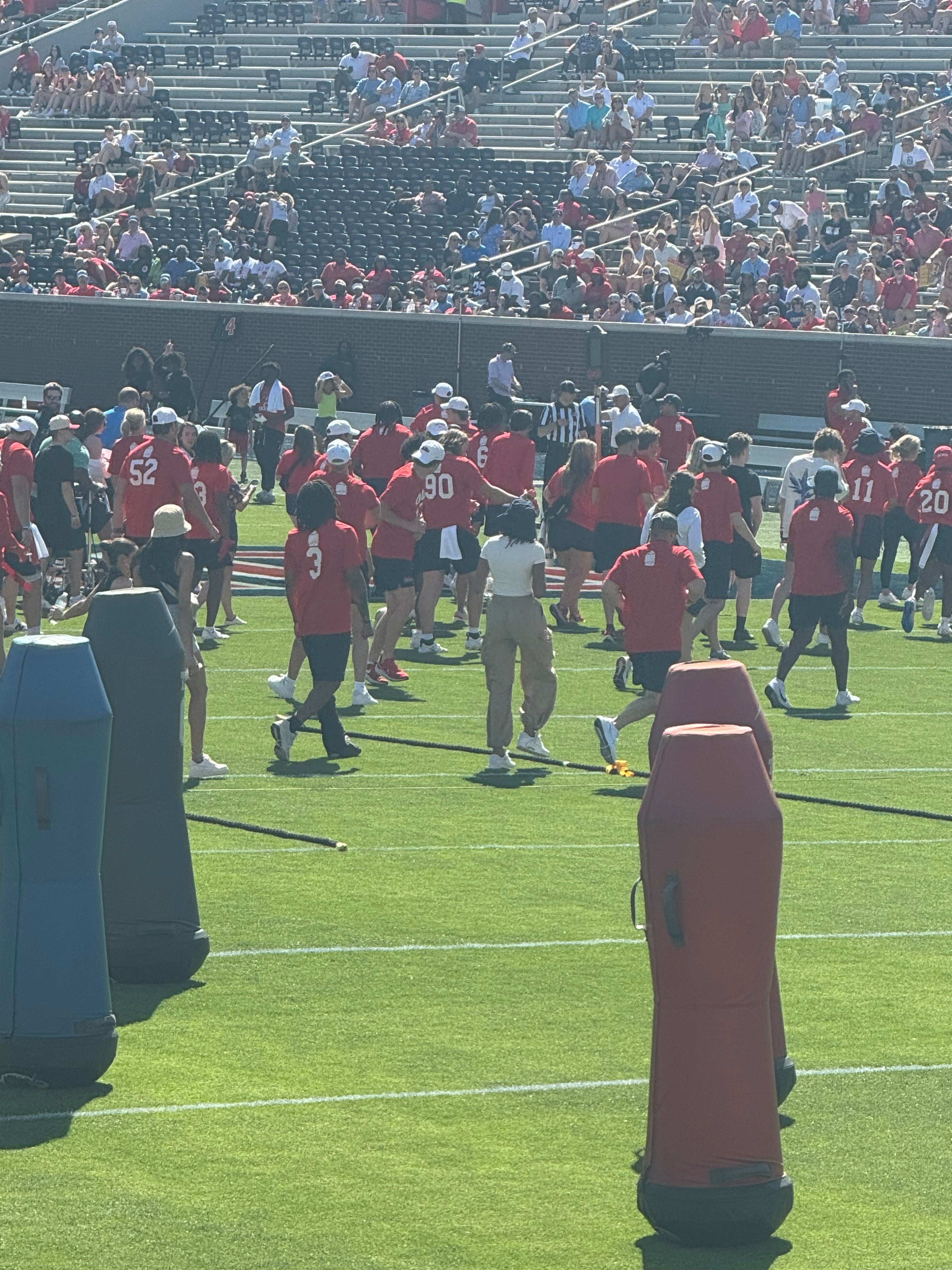 Juice Wells in a boot The Grove Bowl Ole Miss Spring Game