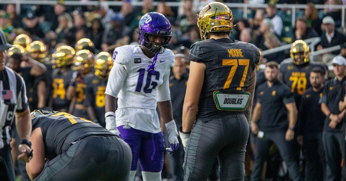 Helmet Stickers from TCU's 17-6 Win over Baylor