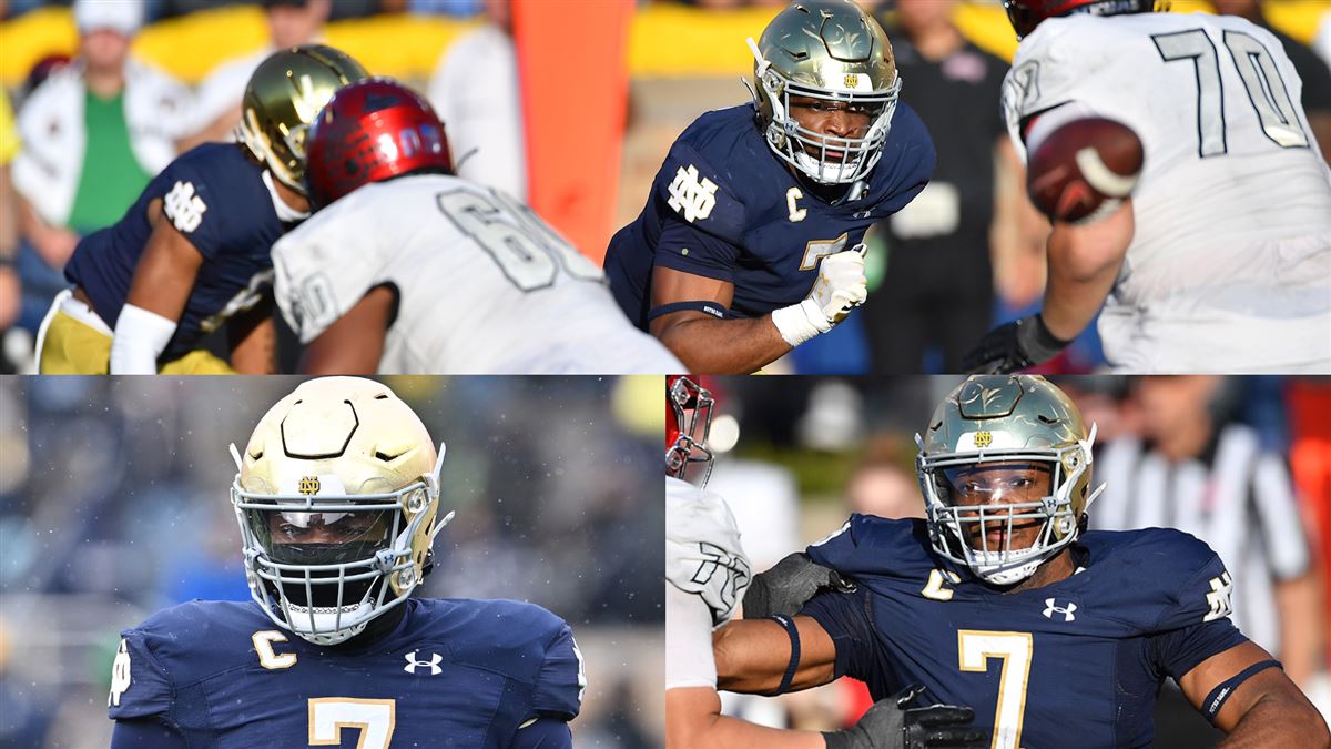 Notre Dame DE Isaiah Foskey Selected by the New Orleans Saints at