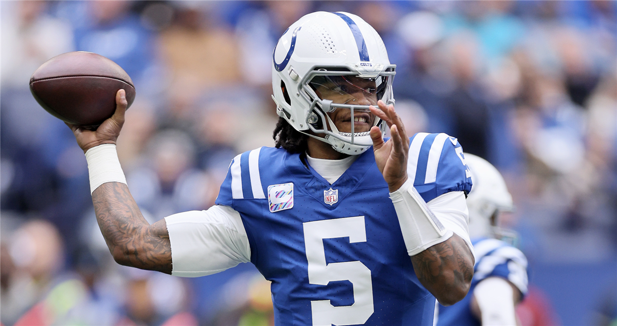 Colts QB Anthony Richardson will start this week in concussion protocol,  per sources. Indy takes on the Ravens in Baltimore next week.