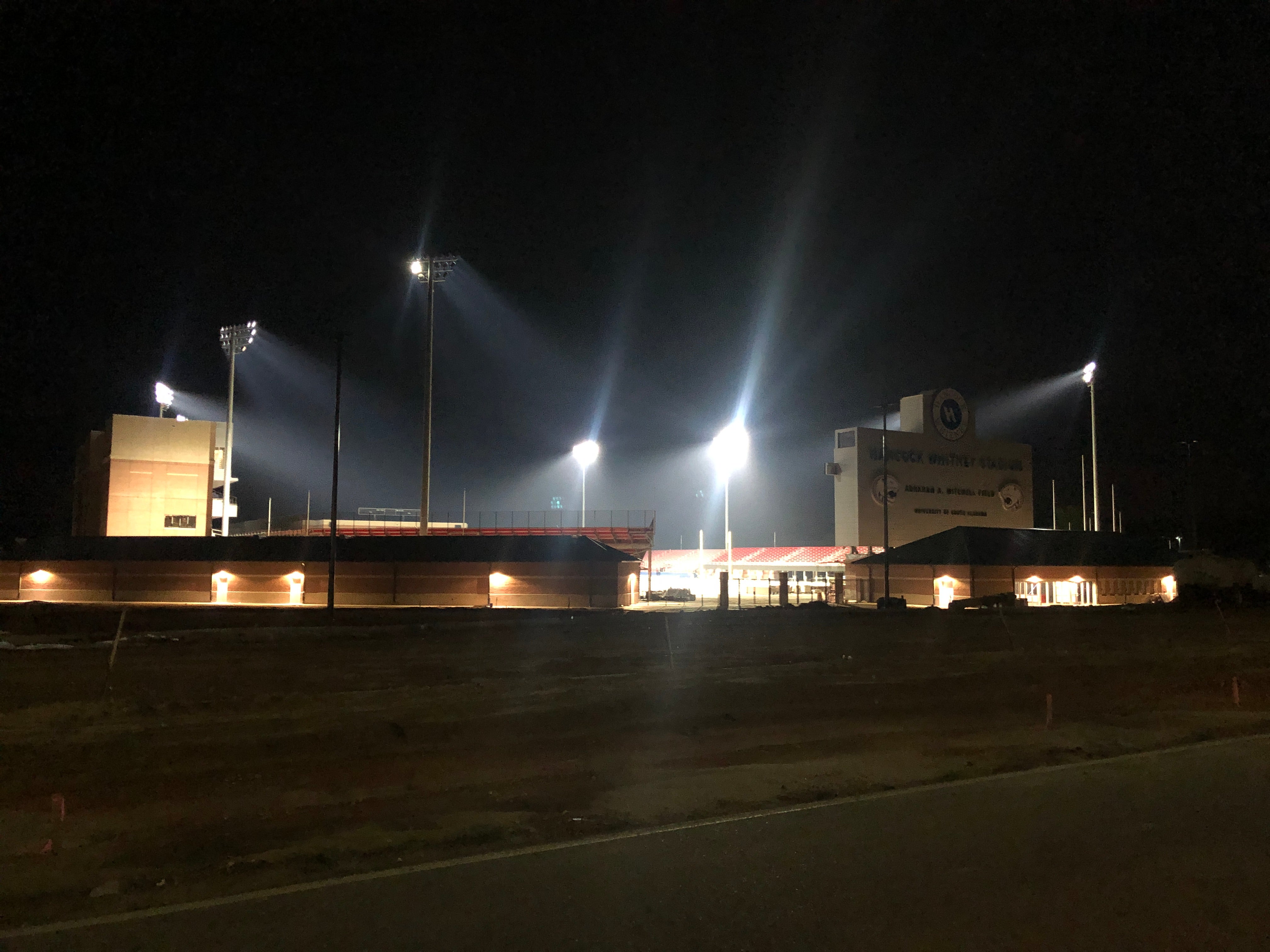 Lights Are On At Hancock Whitney Stadium