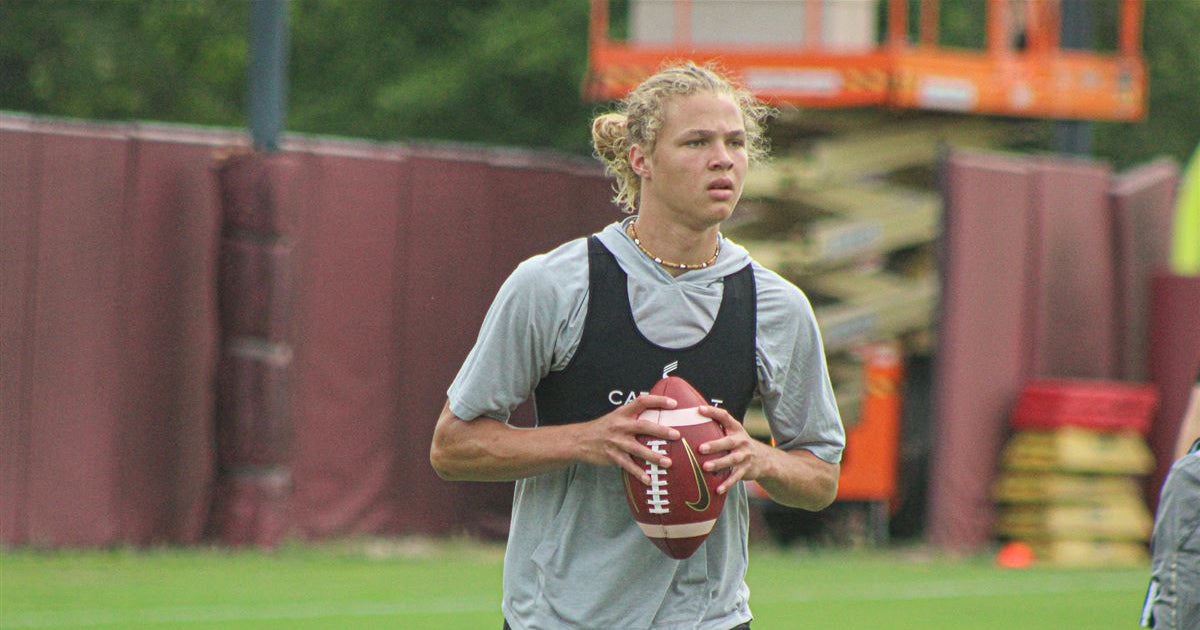 Ohio collegefootballnews Kansas 2023 QB Avery Johnson got the full experience at FSU's Elite Camp